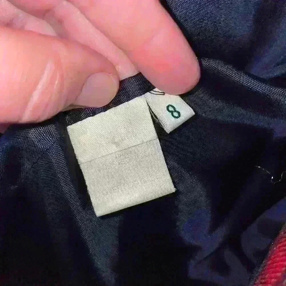 Hawksley & Wight Vintage Holiday Plaid Double Breasted Blazer size 8. - Picture 3 of 3